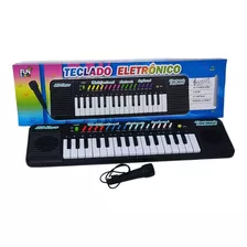 Teclado Piano Infantil Com Microfone Musical Educativo 