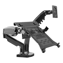 Soporte Doble Para Monitor De 17 A 30 + Soporte Notebook!