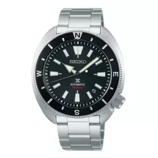 Reloj Seiko Automático Hombre Prospex Turtle Buceo Srph17k1 Color De La Malla Plateado Color Del Bisel Negro Color Del Fondo Negro