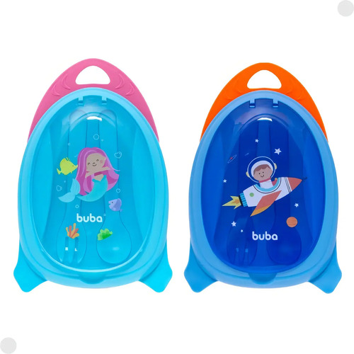 Kit Refeição Infantil Bowl Com Divisórias E Talheres - Buba Cor Astronauta