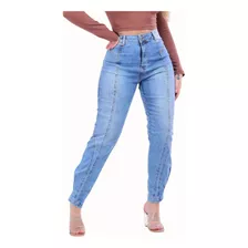 Calça Jeans Baggy Feminina Com Muito Elastano