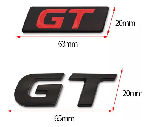 Metal Gt Insignia De Equipaje Trasero Para Peugeot Hyundai Foto 5