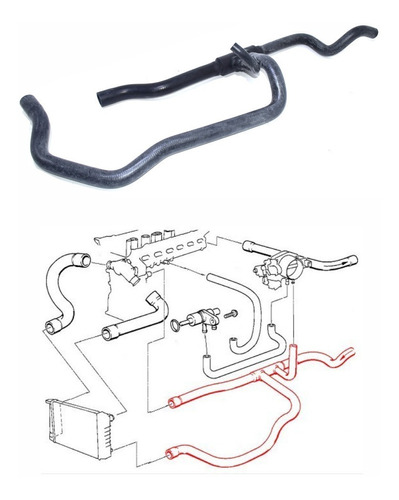 Manguera Radiador C/hijo Bmw Serie 5 E34 1987-1996 Foto 3