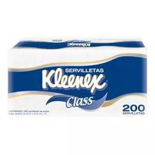 Kleenex Paquete Servilletas Class Hojas Dobles X200 Piezas