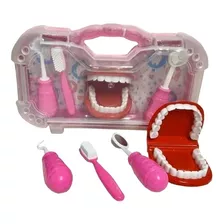 Kit Dentista Infantil Meninas Completo Com 4 Peças