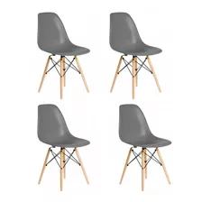 Pack 4 Sillas Eames Gris