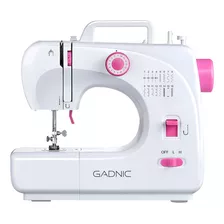 Maquina De Coser Electrica Portatil Mini 16 Puntadas Gadnic Color Blanco