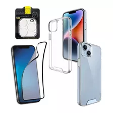 Funda Space + Vidrio + Cerámico Compatible Para iPhone