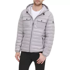 Casaca Kenneth Cole New York Quilted Hooded Packble Original