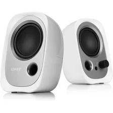 Parlantes Edifier R12u 2+2w Rms Para Pc Aux 3.5mm Usb Blanco