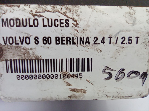 Mdulo Luces, S60 Berlina 2004, Original Foto 9