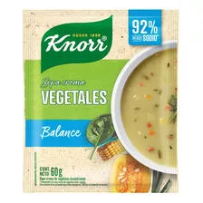 Sobre De Sopa Crema Knorr Vegetales Balance 60 Grs