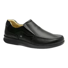Sapato Doctor Shoes Esporão Em Couro 3062 Preto 
