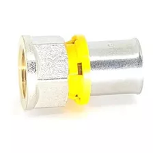 Conector Para Gás Tubo Multicamada Prensar 20mm X 1/2 Fêmea