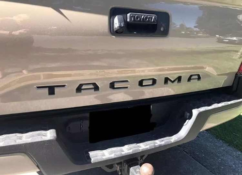 Emblema Tacoma Relieve Toyota 16-19 Negro/crom Autoadherible Foto 4