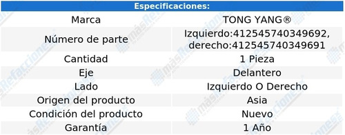 Tolva Salpicadera Delantera Tong Yang A4 Del 2013 Al 2016 Foto 2