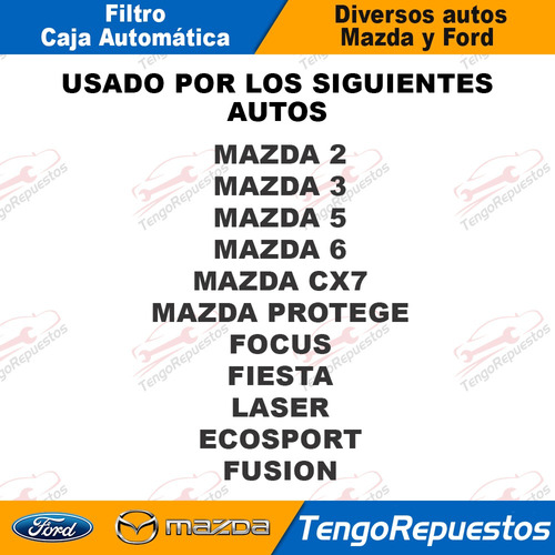 Filtro Caja Automtica Tubo Largo Mazda 2 3 4 5 Cx7 Protege Foto 5