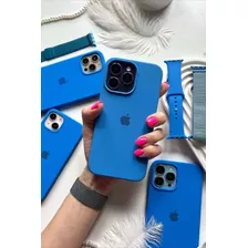 Funda Silicone Case Para iPhone Azul Francia