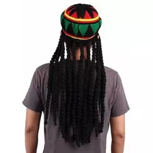 Gorro Cosplay Reggae Bob Marley Con Peluca Imitación Rastas