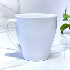 Taza Porcelana Blanca Alta 350 Ml