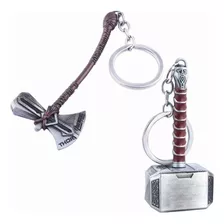 Llaveros De Metal Thor Hacha +thor Martillo The Avengers