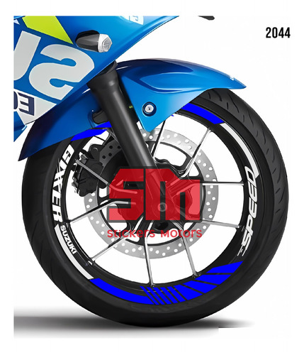 Stickers Reflejantes Para Rin De Moto Suzuki Gixxer Nid 2044 Foto 3