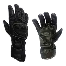 Guantes Moto Atrox Nf-4104 Largo Cuero Negro