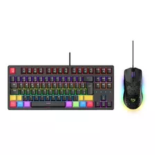 Teclado E Mouse Mecânico Gamer Rgb Led Switch - Bk-05