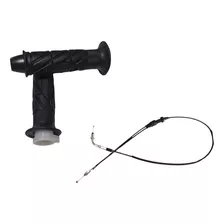 Kit Cable Acelerador Universal De Moto + Enpuñadura Negra