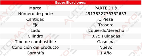 1-cilindro Rueda Tra Izq/der Honda Crx 1.6l 4 Cil 90-91 Foto 5