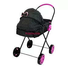 Carrinho De Boneca Xikitinha Milano Bebe Reborn Pink Grande