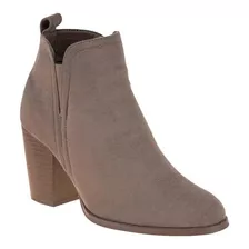 Bota De Dama Tipo Vaquera Tierra Bendita 1312 Color Taupe 