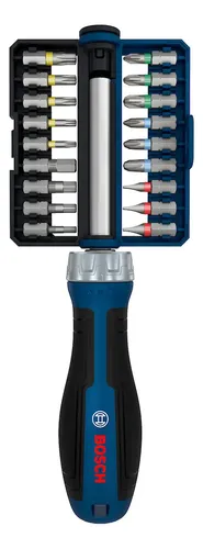Kit Destornillador Porta Puntas Crique Bosch Enc 1/4 - 19 Pz
