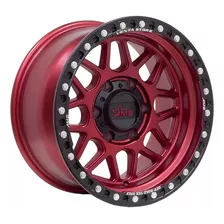 Ams 16x10 6x139.7 Et-25 Off Road Red