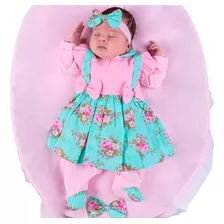 Saída De Maternidade Conjunto Menina Bebê Charme Jade Floral