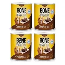 Kit Com 4 Latas Patê Para Cães Bone Apettit Sabor Cordeiro - 280g