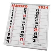 3 Bloco Refil Calendario Mensal 21x22,5cm Folhinha Parede