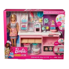 Boneca Barbie Cozinha Chef Dos Bolinhos Doces Mattel Gfp59