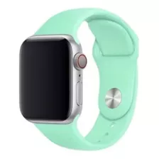 Pulseira Sport Compatível Apple Watch Serie 8 41mm 45mm Top Cor Azul-turquesa Largura 45 Mm