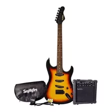 Smithfire Smi111-packsbs Paquete Guitarra Eléctrica Sunburts