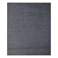 Tapete Sala Viena Chumbo 200x250 Cm Liso Relevo Trama Alto Comprimento 250 Cm Cor Cinza-escuro Largura 200 Cm