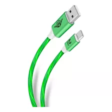 Cable Usb A Usb C Con Luz Led Edición Star Wars De 1 M Color Verde