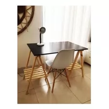 Mesa De Base Par De Cavalete Multiuso Madeira Com 4 Pés