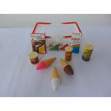  Antigo Brinquedo - Elka - Cesta De Produtos De Mercado