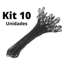 Kit 10 Extensor Elástico Caminhão Corda Lona Fixador 35 Cm