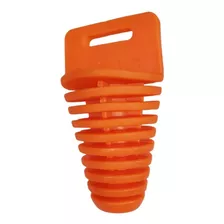 Tapón 4t Moto Protector De Escape Color Naranja - Marca Md