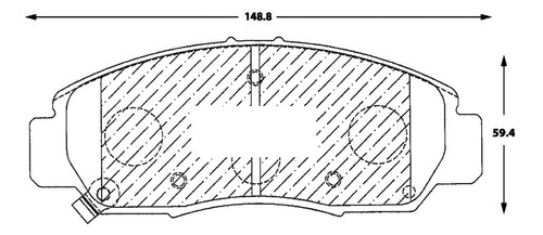 Pastilla De Freno Delantera Acura Tl  3.2 2003 Foto 2