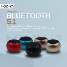 Caixinha De Som Bluetooth Tws H'maston Mini Speaker Metal 3w Cor Azul Voltagem 110v/220v