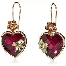 Aretes De Piedra De Gota De Corazón