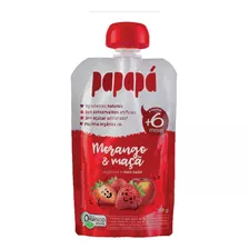 Papinha Orgânica Papapá Morango E Maçã 100g